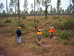 Cecil Vignutti and Son, Jules, on their first quail hunt with their Coach and Guide, Matt.