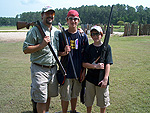 The Fosters with Patrick (from Dallas) after a great lesson.