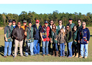 Vinnie Hancock, 2-time Olympic Gold Medalist, hanging out with the JU Varsity Shooting Team and friends